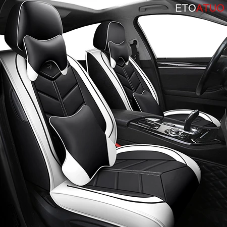 white luxury ETOATUO универсальные кожаные автомобильные чехлы для Lexus всех моделей ES IS-C LS RX NX GS CT GX LX570 RX350 LX RC RX300 LX470 - Название цвета: white luxury