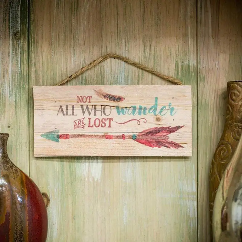 Рождественские украшения с буквенным принтом деревянные подвесные двери