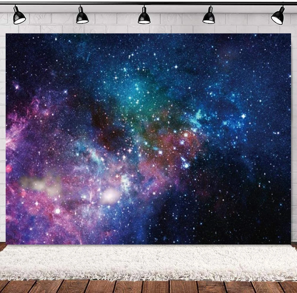 

Deep Space Galaxy Nebula Photography Backdrop Universe Starry Sky Milky Way Stars Background For Kid Adult Birthday Party