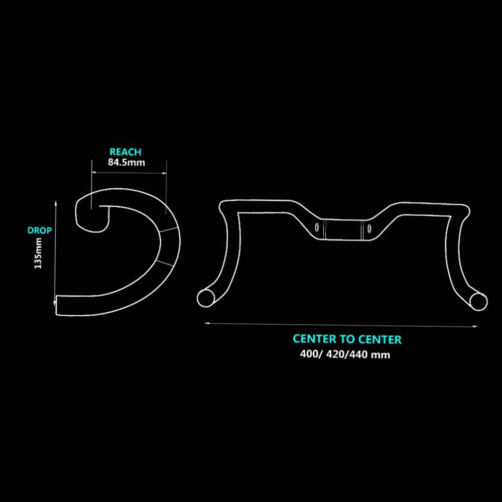 Полностью UD углеродное волокно руль для дорожного велосипеда велосипеды с