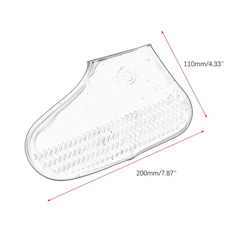 1 Pair Reusable Latex Waterproof Rain Shoes Covers Slip-resistant Rubber Boot Overshoes Accessories | Дом и сад