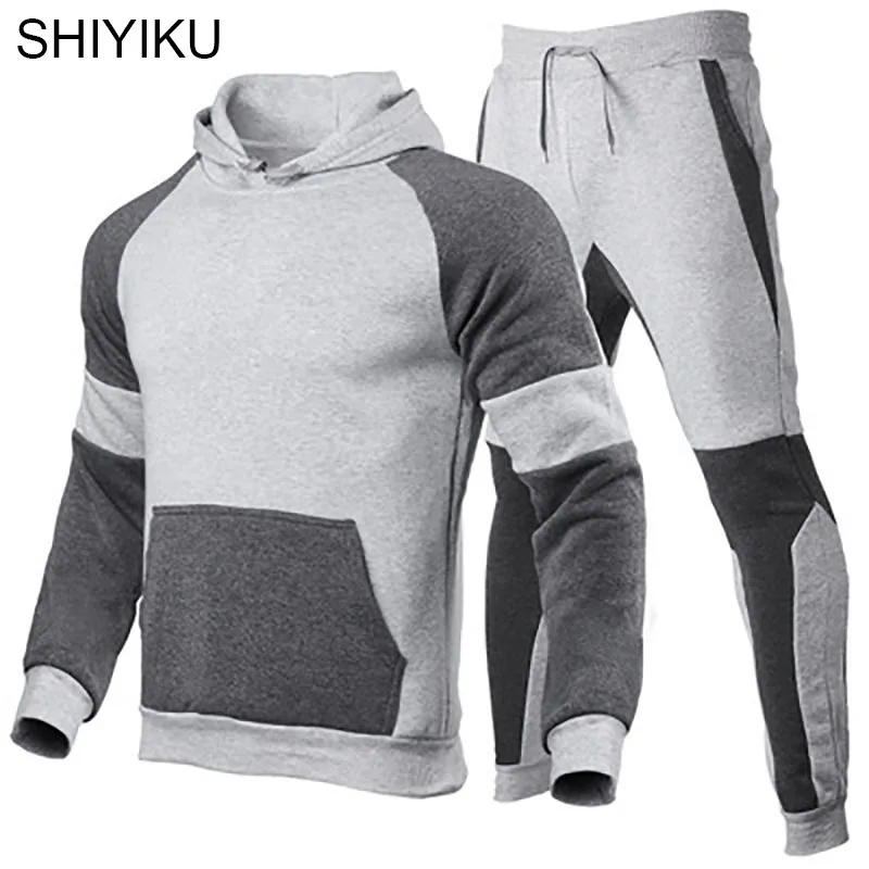 

2021 New Autumn Winter Men's Sweater Suit Hoodie + Pants Sports Suit Casual Sports Shirt Running Outdoor Track Brand Sportswear