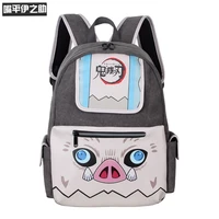 anime demon slayer backpack cosplay hashibira inosuke knapsack tomioka giyuu student fashion computer schoolbag