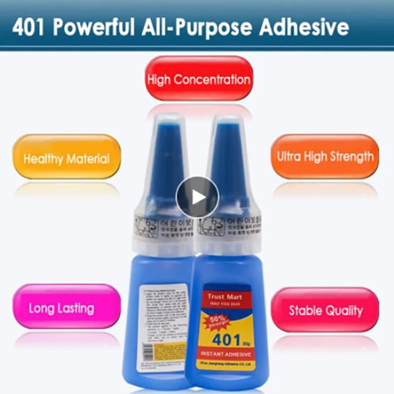 401 Glue Instant Adhesive Stronger Super Glue Sealants New Multi-purpose Adhesive Fix Hot Colorless Liquid Gel Universal Repair