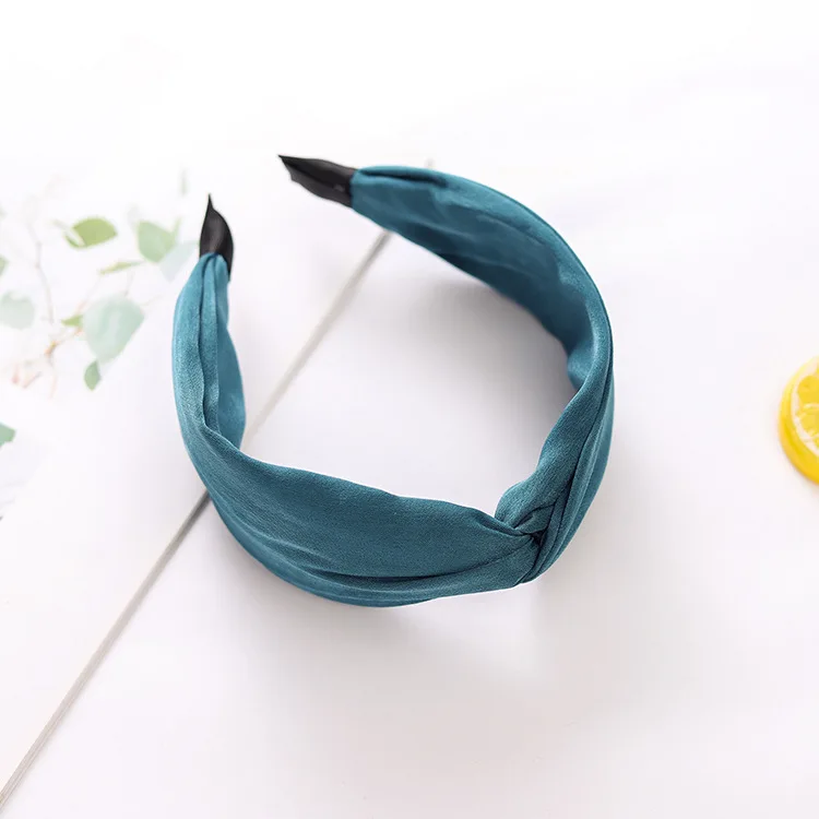 Headband For Women Solid Color Cloth Fabric Knotted Turban Hairband Headwear Girl Head Band Hair Accessories Hoop |