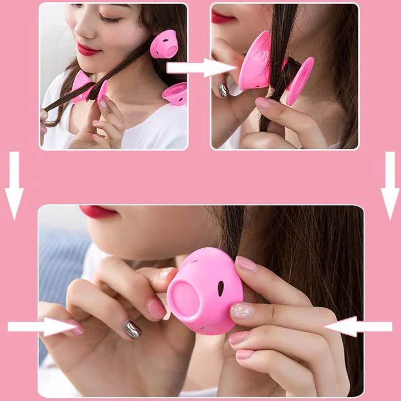 Бигуди для завивки волос женские круглая мягкая резина с волнами без нагрева