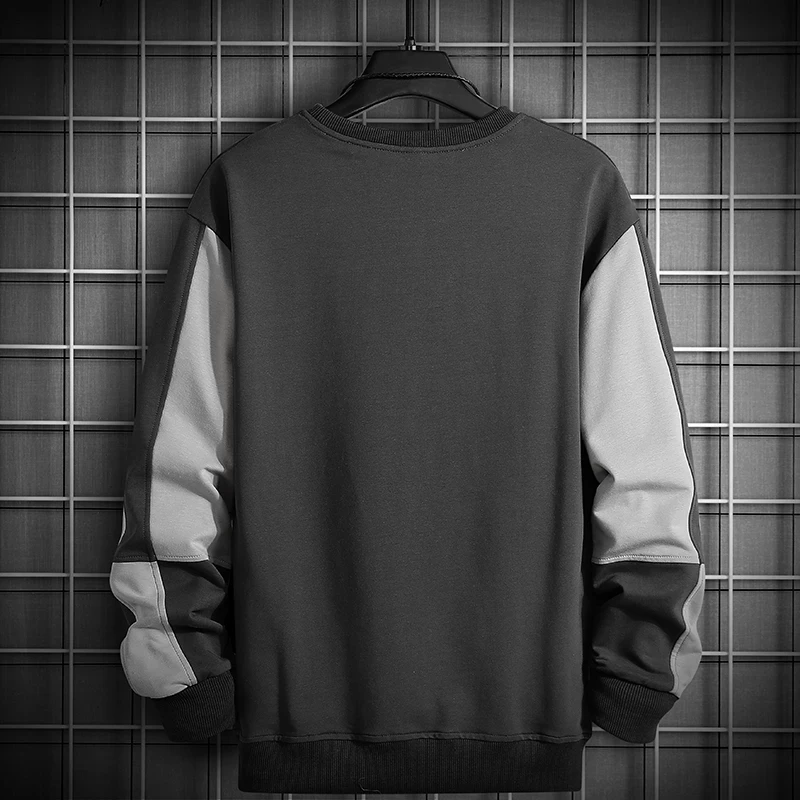 

Crewneck Sweatshirt Men 2020 Patchwork Oversized Japanese Streetwear Hip Hop Black Hoodie Men Sweatshirts Hoodies