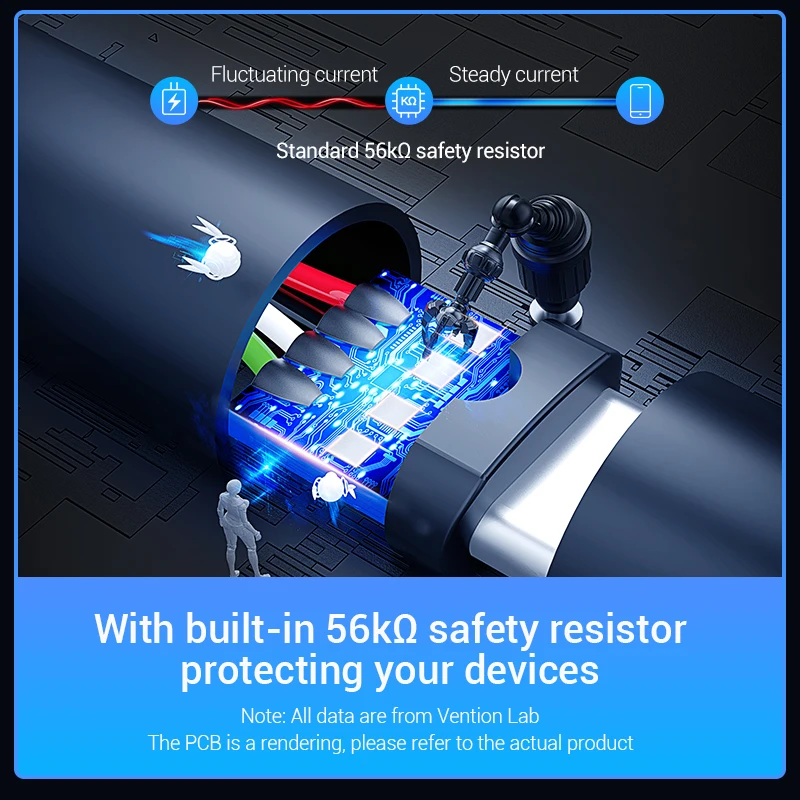 Кабель Vention USB Type C для Huawei Samsung 3A кабель быстрой зарядки и передачи данных 3 0 Xiaomi 10