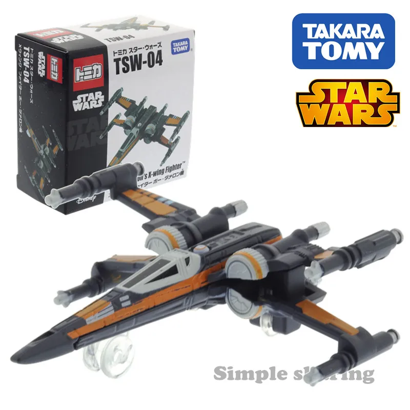 

Takara Tomy Tomica TSW 04 Disney Star Wars Dameron X Wing Battleship DieCast Hot Pop Plane Toy Model Funny Kids Dolls Collection