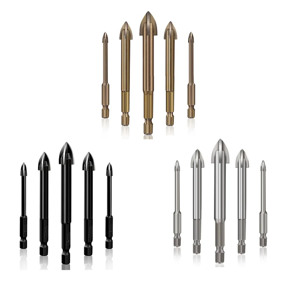 

5pcs/set 3-8mm Universal Drilling Tool Set Efficient Anti-Rust Drill Bits Kit Alloys Anti-Rust All Polished Drills Utility Tools