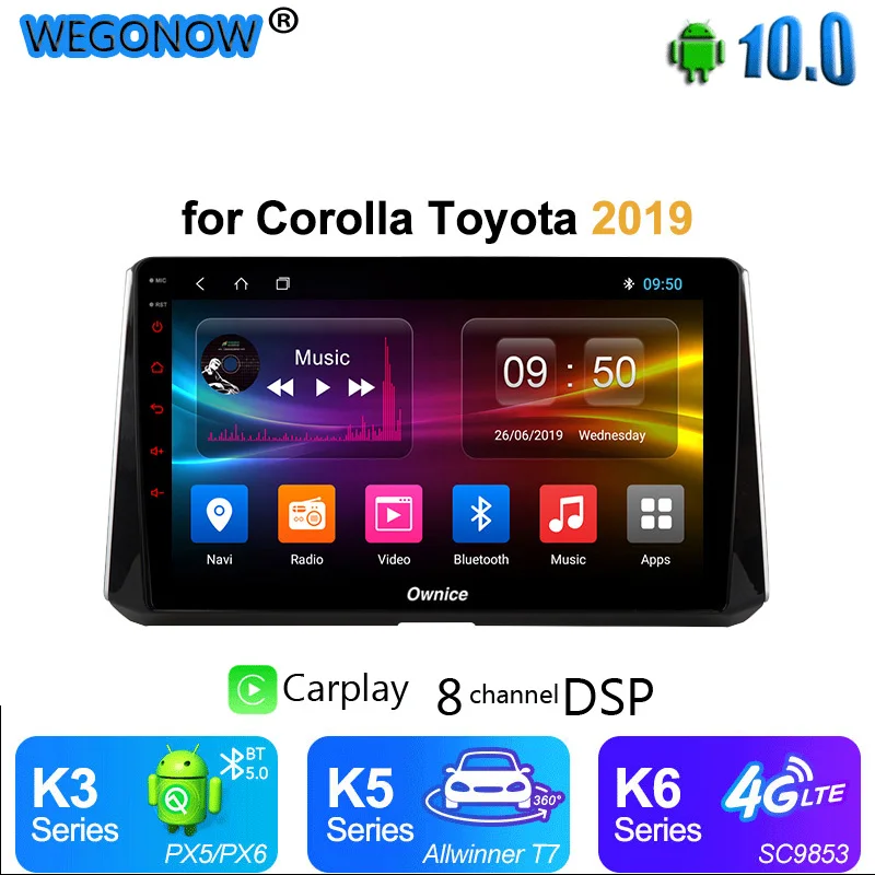 Ownice IPS Android 10 GPS Navi 360 панорамный Автомобильный мультимедийный плеер радио DSP 4G LTE