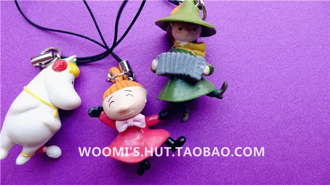 Новая детская игрушка 6 шт./лот Kawai милая moomin мультяшный маленький мой брелок
