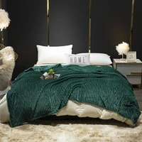bonenjoy blankets for beds green color flannel coral fleece blankets soft bedspread singlequeenking size thow blankets