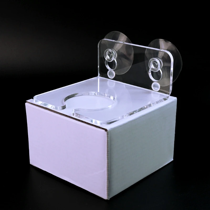 

900A Wall Mounted Suction Wine Glasses Holder Acrylic Single Drink Cup Storage Rack