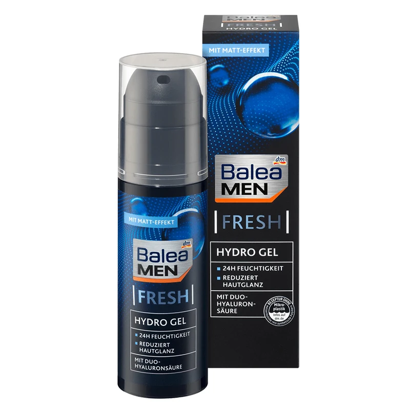 

Germany Balea Men 24H Day Care Moisturizer Fresh Hydro Gel Hyaluronic Acid Moisturizing Face Cream Easily Absorbed No Greasing