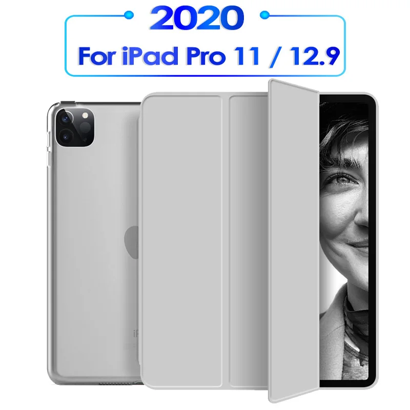 

Умный чехол-книжка для iPad Pro 11 2020, ультратонкий, из искусственной кожи, мягкий, для нового iPad Pro 12,9, 4nd Gen