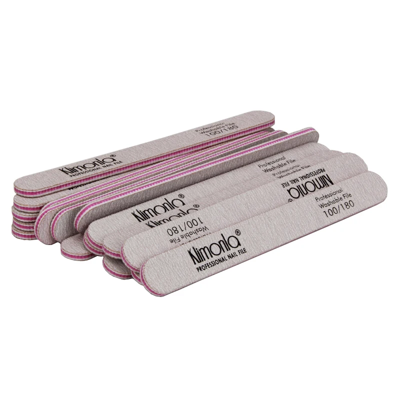 Профессиональная шлифовальная пилка для ногтей зернистость 100/180 25 шт./лот|Пилки и