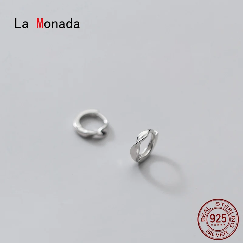 

La Monada Twist Hoop Earrings For Women Silver 925 Minimalist Fine Women Earrings In Jewelry Hoop Earrings 925 Sterling Silver
