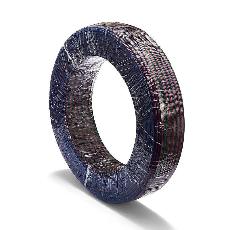 2 рулона RGB 4 контактный Удлинительный кабель 100 м 22AWG 20AWG 18AWG SM JST Коннектор