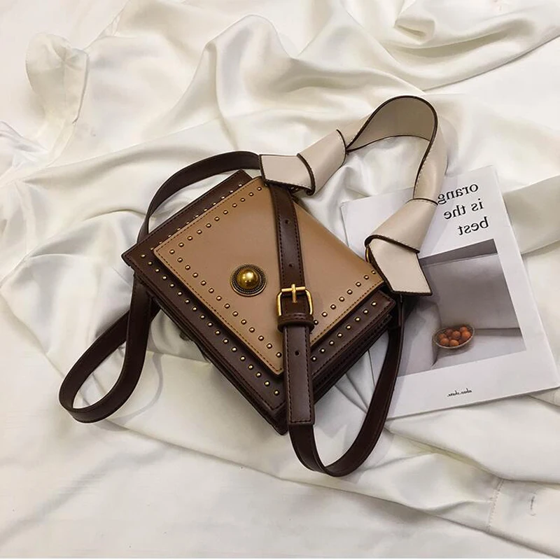 

Fashion Small Crossbody Bags Women Mini Leather Shoulder Bag Brand Messenger Bag Girl Bolsas Ladies Phone Purse Rivet Pearl Flap