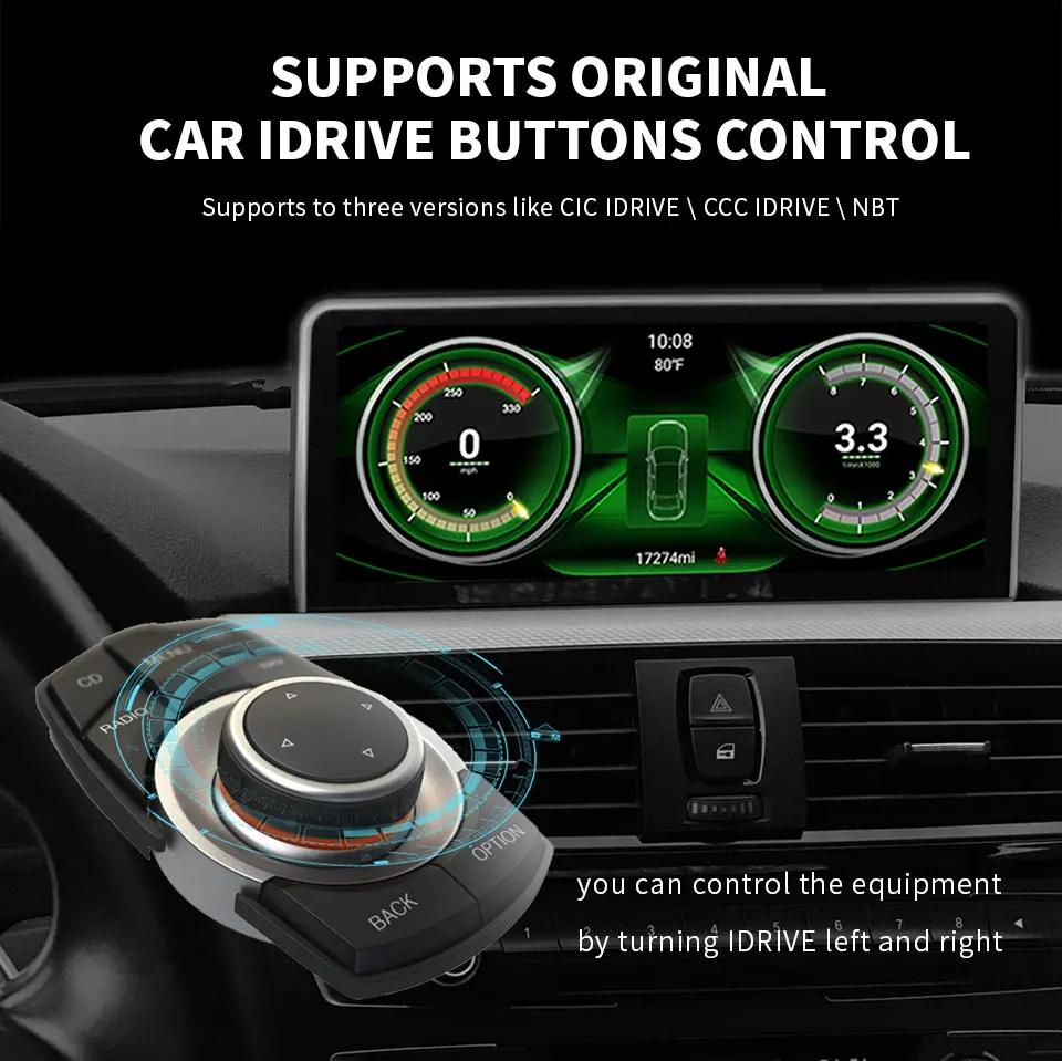 Автомобильный мультимедийный экран CarPlay 12 3 дюйма Android 11 для BMW серии 1 2 4 F20 F21 F22 F30 F31