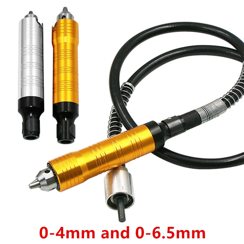 Jrealmer Alloy Handpiece And Chuck Key for Foredom Flex Shaft Machine 0-6.5mm Shank for Dremel Grinder Electric Mill Drill