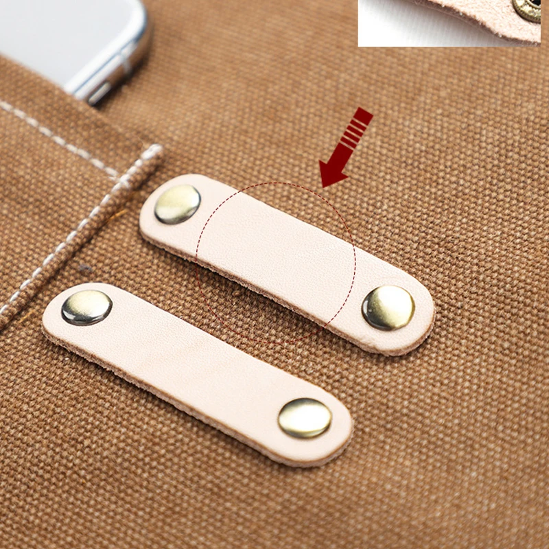 Брезентовый Рабочий Фартук на шею унисекс Регулируемая кожаная фабричная