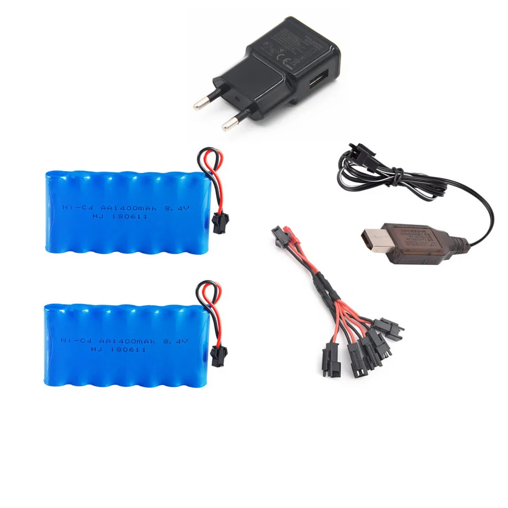 Никель-кадмиевый аккумулятор 8 4 в 1400 мАч + зарядное устройство USB для
