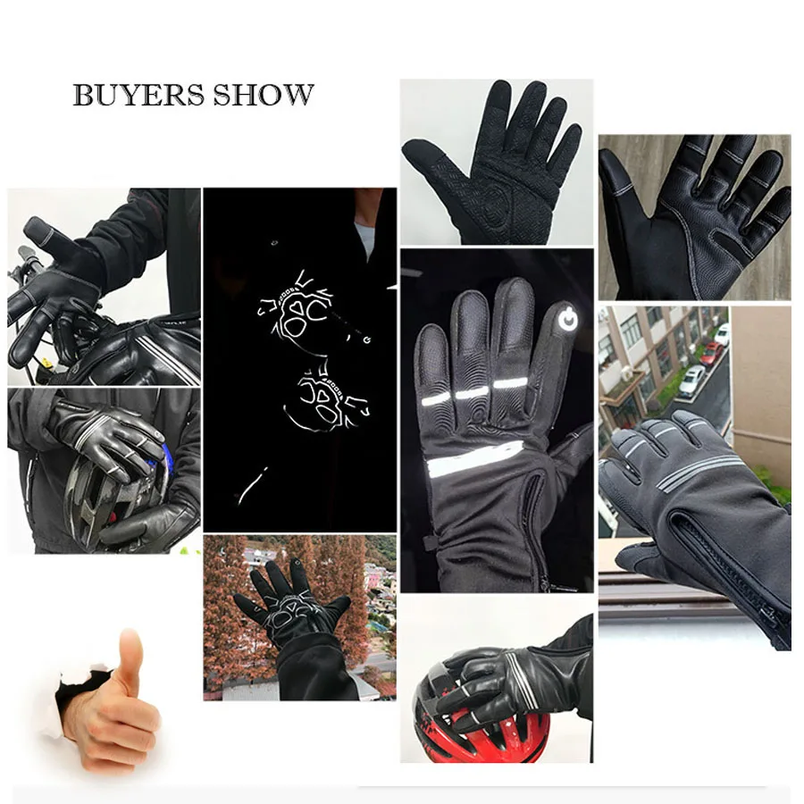 

wheel up Windproof Cycling Gloves Touch Screen Riding MTB Bike Bicycle Gloves Thermal Warm Motorcycle Winter Autumn Bike Gloves