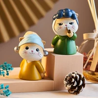 artist figurines home decoration accessories resin office desk decoration cartoon character model nordic living room decoration