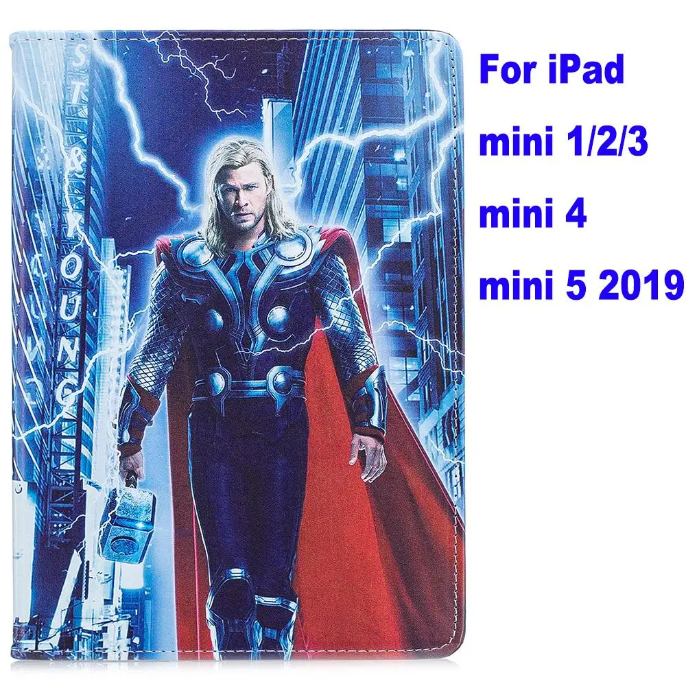 as photo Чехол для ipad 4 air 2 ipad 9,7 ipad mini 1/2/3/4/5 Pro Movie Marvel Мстители эндгейм Тор стенд coque capa Cover - Цвет: as photo