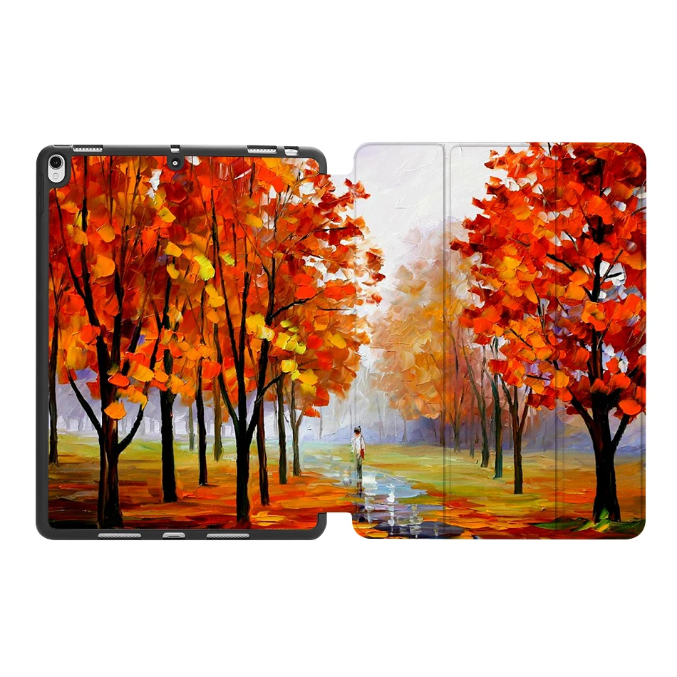 IPBC13 Чехол MTT для iPad Air Pro 10,5 дюймов, мягкий чехол из искусственной кожи ТПУ с откидной подставкой, чехол для планшета с масляным рисунком, чехол с функцией автоматического сна и пробуждения - Цвет: IPBC13
