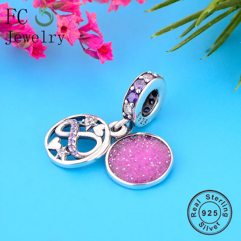 FC ювелирные изделия подходят оригинальный Pan талисман браслет 925 серебро розовый