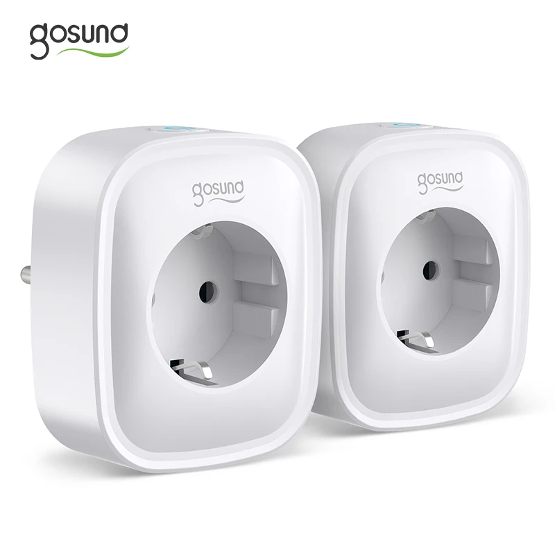 Умная вилка Gosund с Wi Fi и 2 USB портами дистанционное управление через приложение Tuya