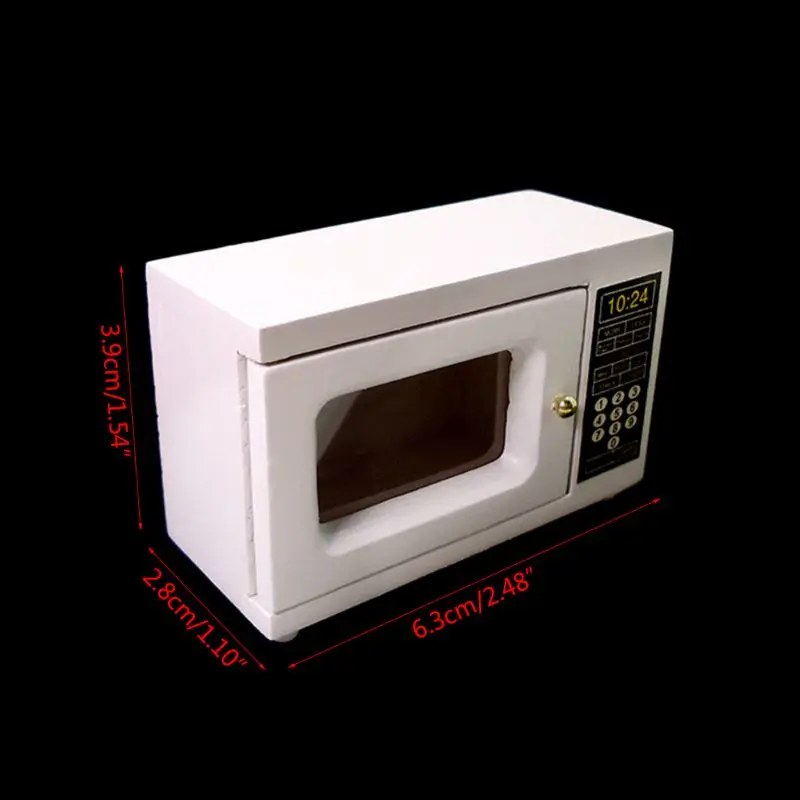 

1/12 Dollhouse Miniature Furniture Microwave Oven Simulation Model Kitchen Decor