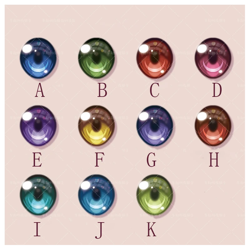 BJD глаза пластик 10-24 мм для кукол 1/8 1/6 1/4 1/3
