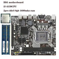 h81m em51addp mb intel h81 pc motherboard lga 1150 matx 1150 motherboardi3 4130cpu2pcs ddr3 8gb 1600mhz ram mainboard h81