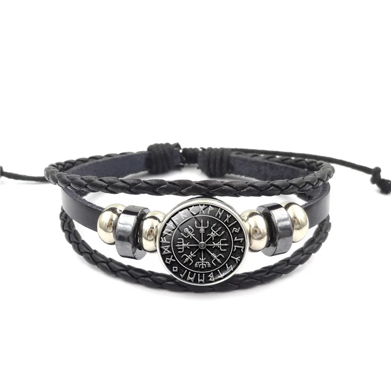 Новинка 2020 лидер продаж Vegvisir компас викингов застежка кнопка браслет ювелирные