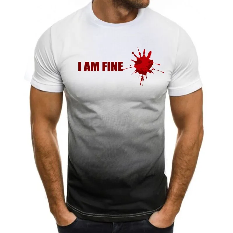 

Men's Letter Printing Personalized Casual T-shirt Fashion Funny T-shirt