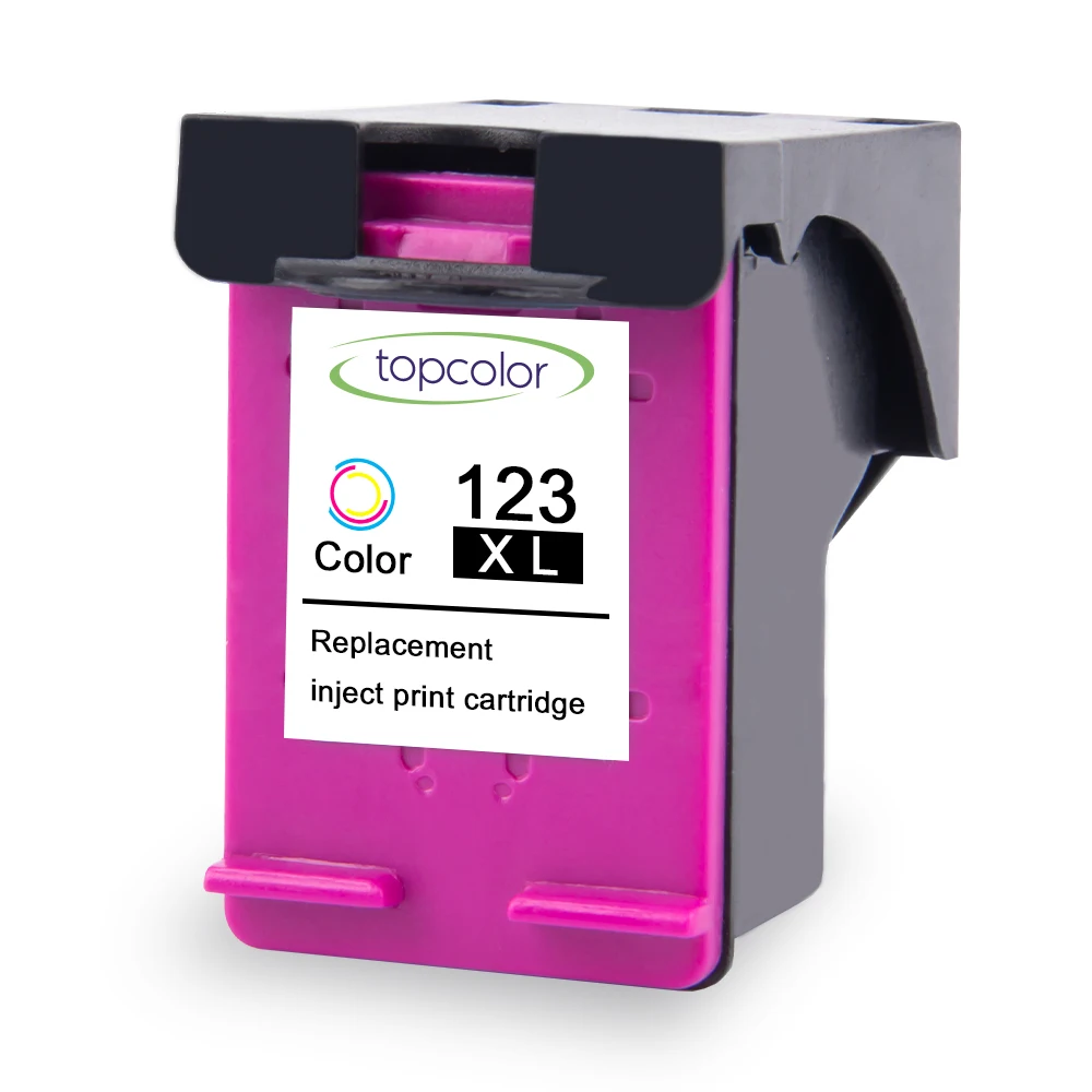 123XL-Color Топ Цвет 123XL чернильный картридж подходит для hp 123 hp 123 XL черный Цвет для красочного ящика F6V19A F6V18A для hp 4510 4511 4512 1110 1111 1112 3833 - Цвет: 123XL-Color