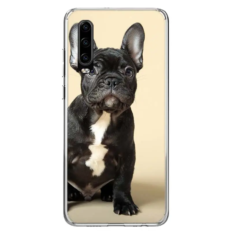 French Bulldog Puppy Phone Case For Huawei P30 P20 P10 P50 P40 Lite Mate 30 20 10 40 Pro Art Luxury Customized Cover Coque Capa | Мобильные