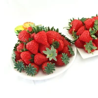 simulated strawberry model plastic fake fruit decoration photography background props diy home festival decoration materials