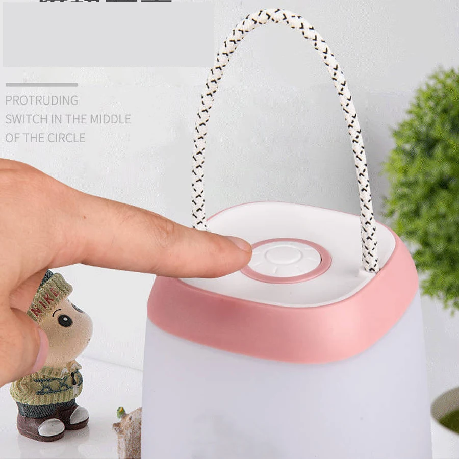 

Night lamp bedroom bedside table lamp rechargeable eye protection baby breast feeding lampA471