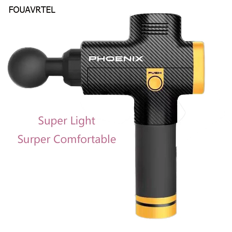 Феникс A2 массаж мышц пистолет 4 зубная щетка со сменной головкой и 3 регулируемых