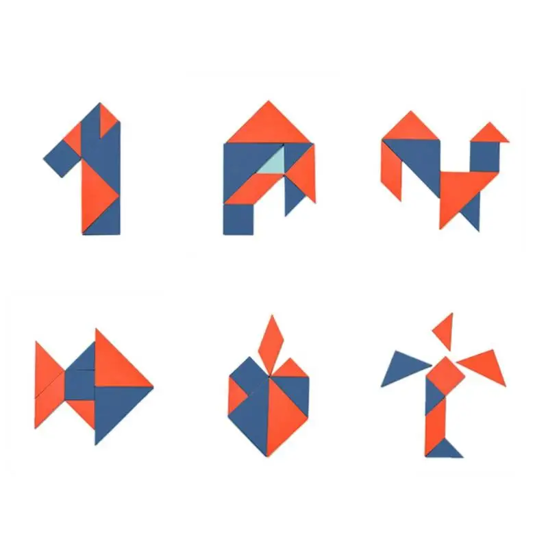 2 компл. Мудрость Tangram настольная игра детская развивающая игрушка детский сад