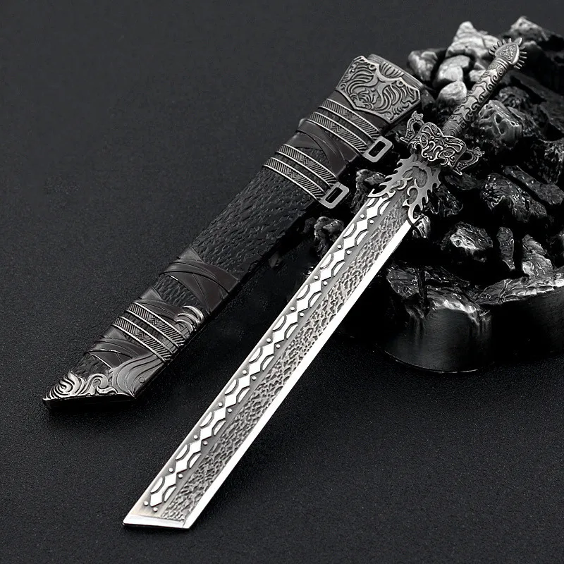 

Alloy Scabbard Sword Magic Road Surrounding Love Model Game Props Bar Ornaments Pendant Keychain All-metal Crafts Creative Toys