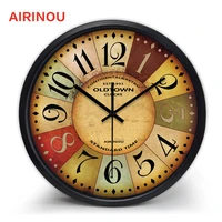new retro wall clock quality non ticking sound more styles fashion home decoration clock