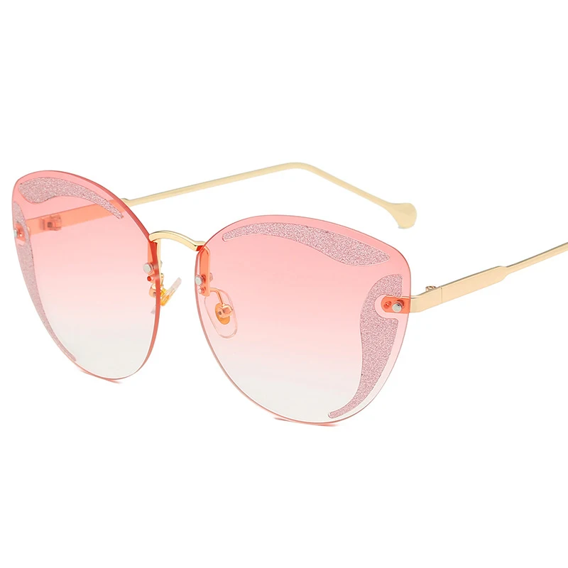 Hot Hot Hot SHEN NUO 6 Series women cat eye pin colored sunglasses polarized ray bann fashion glasses for feminino Oculos De Sol - Цвет линз: Розовый