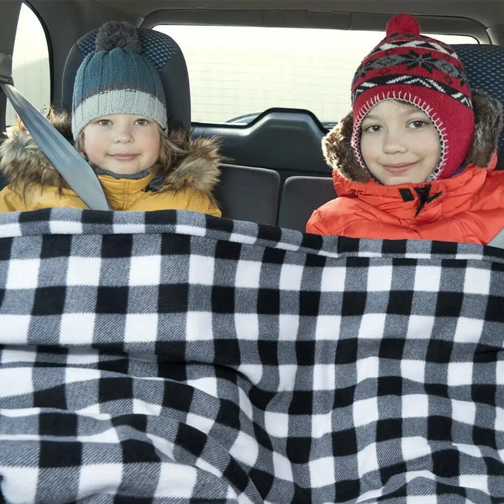 Новое энергосберегающее теплое одеяло с решеткой для автомобиля осеннее и