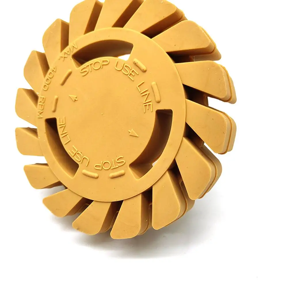 

4in Rubber Eraser Wheel Safe Effective Graphics Remove Car Glue Adhesive Sticker Auto Repair Paint Tool